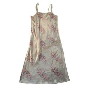 Victoria's Secret Floral Lace Romantic Cottage Core Nightgown‎ Large Pink